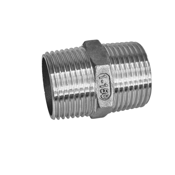 Фото - Ніпель нержавіючий  SS304  зовнішня-зовнішня  різьба DN25 G1"M – G1"M