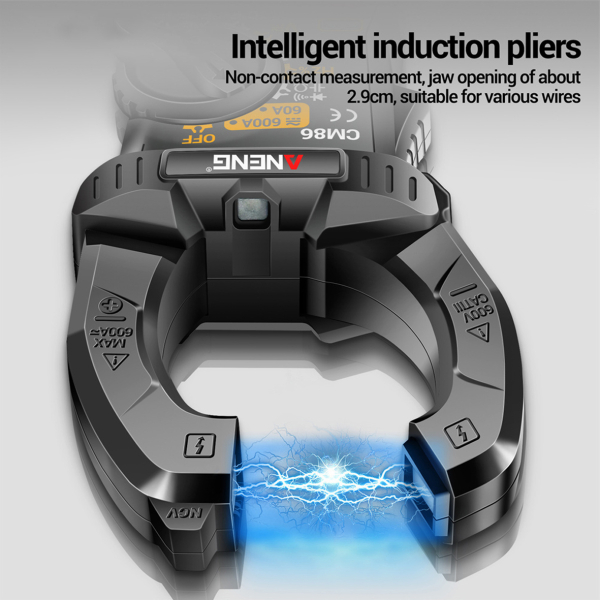 Фото - Струмові (токові) кліщі Aneng CM86 600V AC/DC Voltage, 600A AC/DC Current, NCV, мультиметр, LCD з підсвіткою