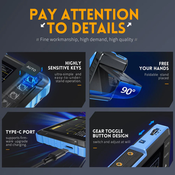 Фото - FNIRSI DSO153 1MHz*1 міні осцилограф / генератор сигналів