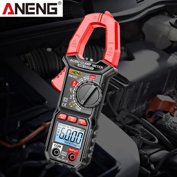 Фото - Струмові (токові) кліщі Aneng PN103 600V AC/DC Voltage, 600A AC/DC Current, NCV, мультиметр, LCD з підсвіткою