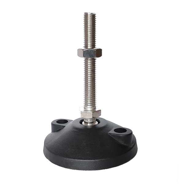 Фото - Опора регульована нейлонова "п'ята" діам.100мм М14 L=100мм рухома