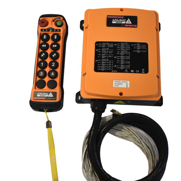 Фото - Комплект радіоуправління краном Q1000 (10 один. кнопок) AC110-460V