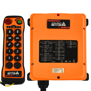 Фото - Комплект радіоуправління краном Q1010 (10 подв. кнопок)   DC12-24V
