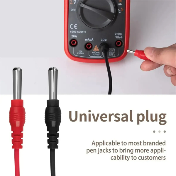 Фото - Щупи для тестера/мультиметра, 93см, 10А/1000V, PVC, нікельовані щупи,  модель PT1020, комплект