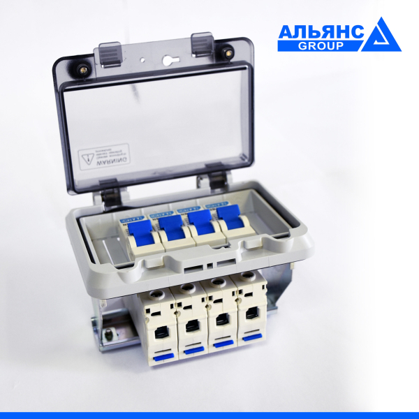 Фото - Вікно прозоре IP67 для щитків/боксів на 16 модулів