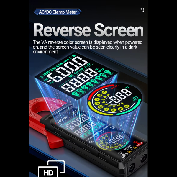 Фото - Струмові (токові) кліщі Aneng  ST213 600V AC/DC Voltage, 400A AC/DC Current, NCV, мультиметр, кольор. дисплей, True RMS