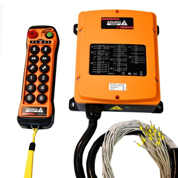 Фото - Комплект радіоуправління краном Q1212 (12 двойн. кнопок) AC110-460V