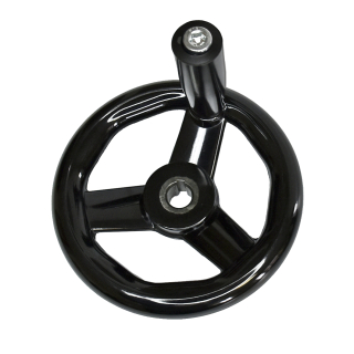 Фото - Штурвал-маховик верстатний 125мм 3х-спицевий