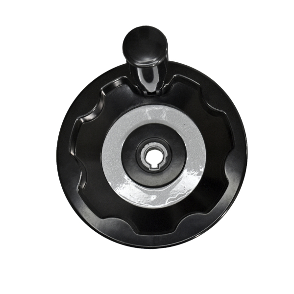 Фото - Штурвал-маховик верстатний 125мм дисковий зі складною ручкою