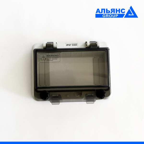 Фото - Вікно прозоре IP67 для щитків/боксів на 6 модулів