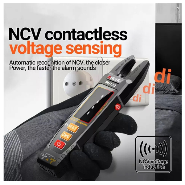 Фото - Струмові (токові) кліщі Aneng PN130 600V AC/DC Voltage, 100A AC/DC Current, NCV, мультиметр, VA кольоров. дисплей