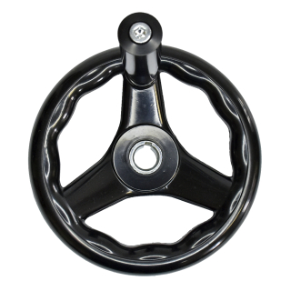 Фото - Штурвал-маховик верстатний 160мм 3х-спицевий