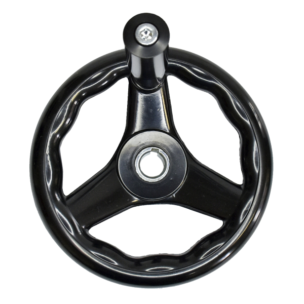 Фото - Штурвал-маховик верстатний 160мм 3х-спицевий