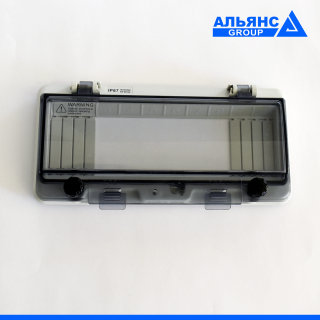 Фото - Вікно прозоре IP67 для щитків/боксів на 10 модулів