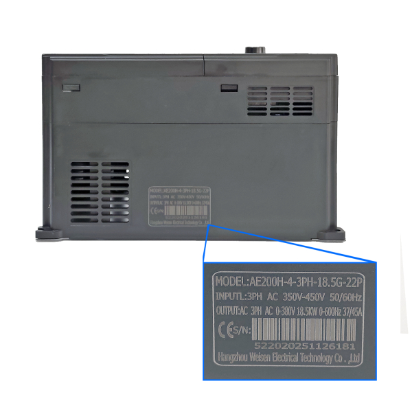 Фото - Частотний перетворювач AE200 380В 3 фази векторний 18.5KW