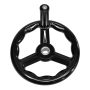 Штурвал-маховик верстатний 200мм 3х-спицевий