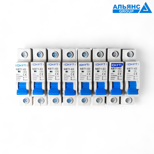 Фото - Автоматичний вимикач 1полюс 40А DIN рейка CHYT NBT1-63