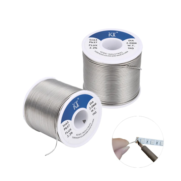 Фото - Припой Kewei Sn60Pb40 (ПОС-60 олов'яно-свинцевий) з флюсом діам. 2мм 500гр.