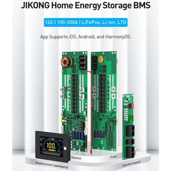 Фото - BMS JIKONG JK-PB1A16S10P (100А номінальний струм, 1А струм балансування)