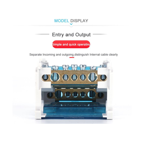 Фото - Блок розподільчий на DIN рейку HY407