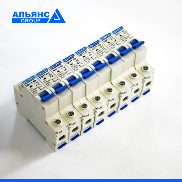 Фото - Автоматичний вимикач 1полюс 16А DIN рейка CHYT NBT1-63