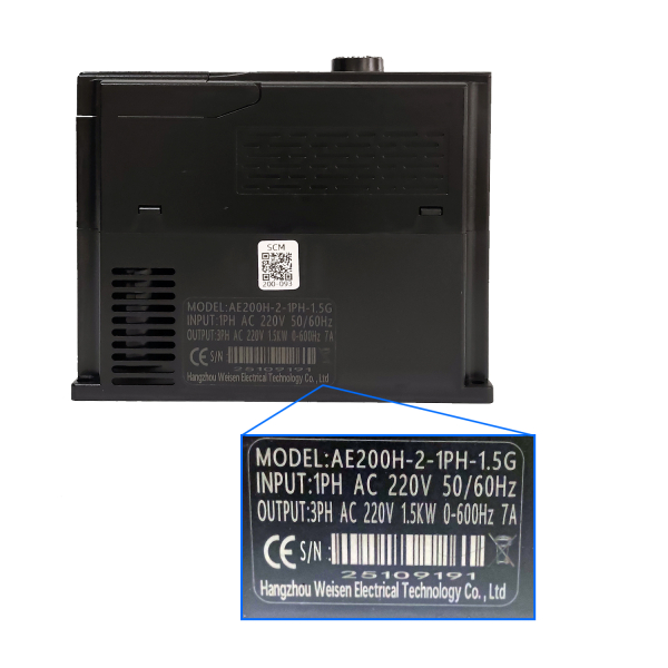 Фото - Частотний перетворювач AE200 з 220В 1фаза на 220В 3фази векторний 1.5KW