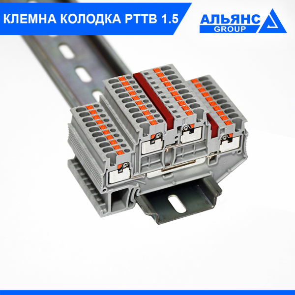 Фото - Прохідна клема PTTB 1.5 2-рівнева