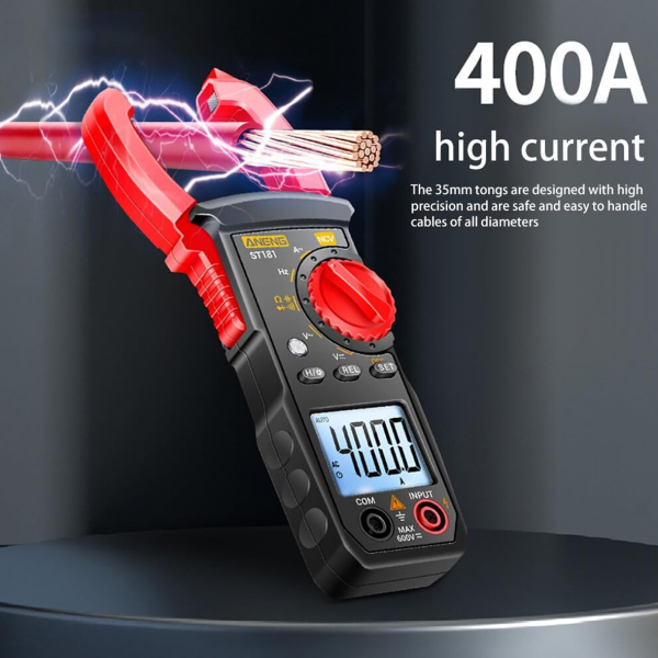 Фото - Струмові (токові) кліщі Aneng  ST181 600V AC/DC Voltage, 400A AC Current, NCV, мультиметр, LCD з підсвіткою