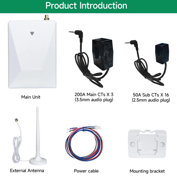 Фото - Лічильник електроенергії 3ф SP360 (200A*3 - 50A*16 ) WiFi Smart