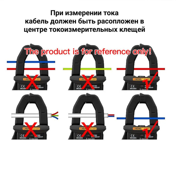 Фото - Струмові (токові) кліщі Aneng  ST212 600V AC/DC Voltage, 400A AC/DC Current, NCV, мультиметр, кольор. дисплей, True RMS