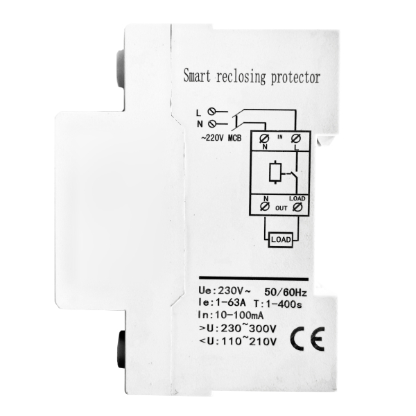 Фото - Лічильник електроенергії 1ф 63а  WiFi Smart ECO з розмикачем кольоров. дисплей