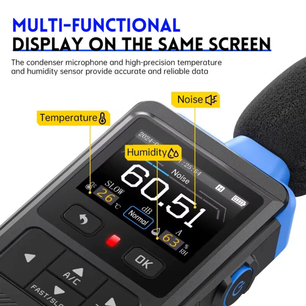 Фото - FNIRSI FDM02 цифровий шумомір/звукометр