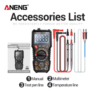 Фото - Мультиметр Aneng SZ11 750V AC/ 1000V DC Voltage, 20A AC/DC Current, NCV, LCD з підсвіткою, True RMS