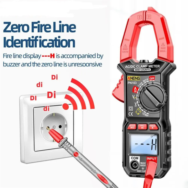 Фото - Струмові (токові) кліщі Aneng PN103 600V AC/DC Voltage, 600A AC/DC Current, NCV, мультиметр, LCD з підсвіткою
