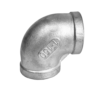 Фото - Коліно 90˚, н/ж SS304, внутрішня-внутрішня різьба  DN25 G1F-G1F