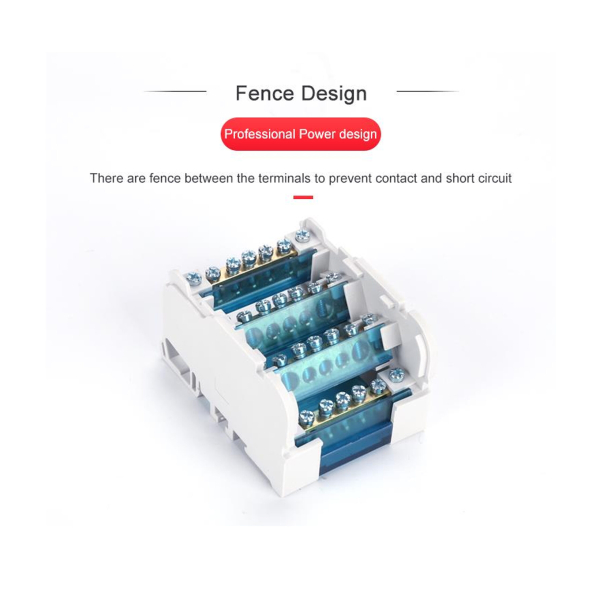Фото - Блок розподільчий на DIN рейку HY407