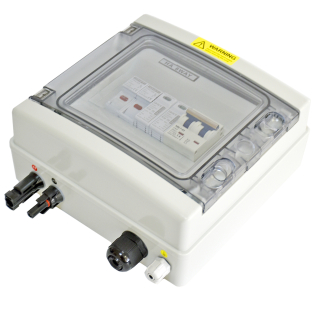 Фото - Сонячна фотоелектрична система захисту 1вх/1вих 32А/600VDC струм напруга блискавкозахист IP65