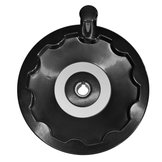 Фото - Штурвал-маховик верстатний 200мм дисковий зі складною ручкою