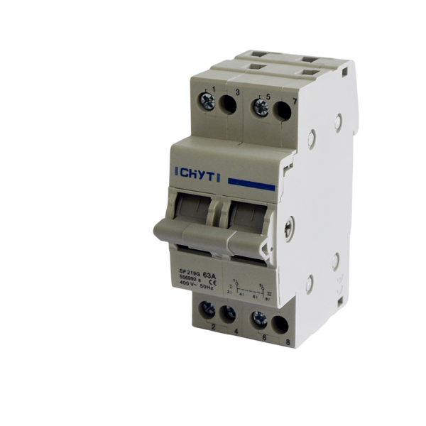 Фото - Ручний перемикач джерела живлення 2 полюси 63А SF 219G