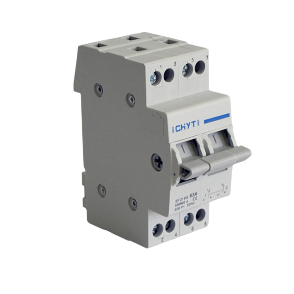 Фото - Ручний перемикач джерела живлення 2 полюси 63А SF 219G