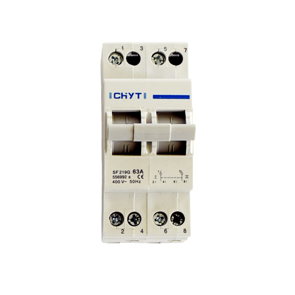 Фото - Ручний перемикач джерела живлення 2 полюси 63А SF 219G