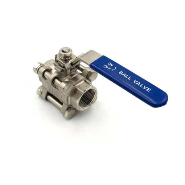 Фото - Кран шаровий DN20 нержавіючий SS304, трискладовий внутрішня-внутрішня різьба G3/4F-G3/4F