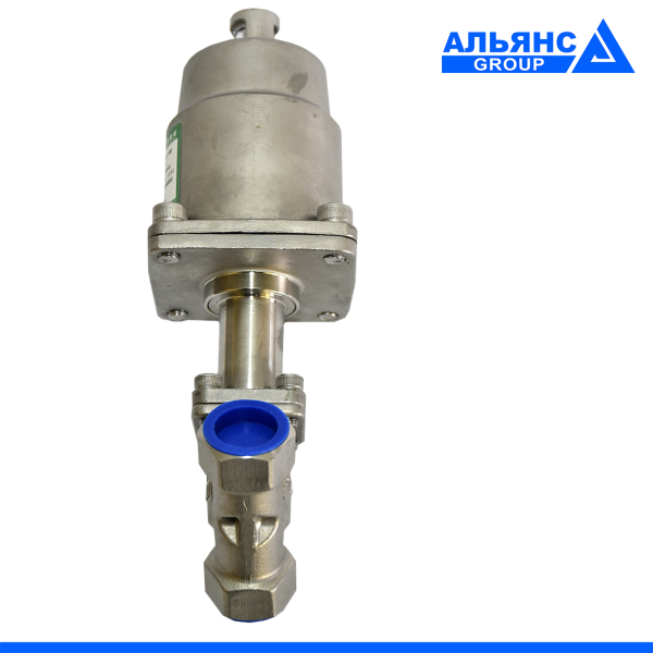 Фото - Сідловий клапан кутовий, н/ж SS304,DN20 внутрішня-внутрішня різьба G3/4F-G3/4F