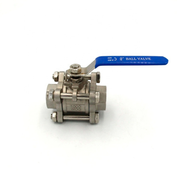 Фото - Кран шаровий DN20 нержавіючий SS304, трискладовий внутрішня-внутрішня різьба G3/4F-G3/4F