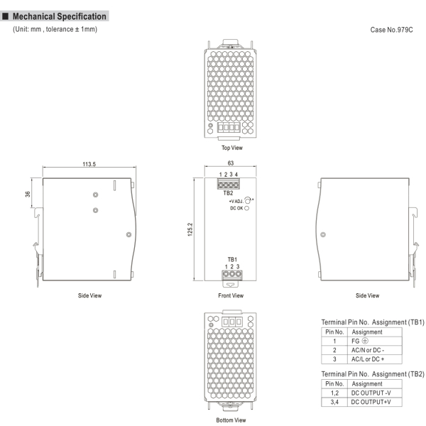 Фото - Блок живлення Mean Well NDR-240-24 оригінал (24VDC, 240W)