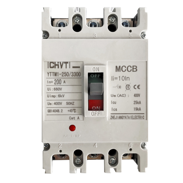 Фото - Автоматичний вимикач 3 полюса YTTM1-250 200А CHYT