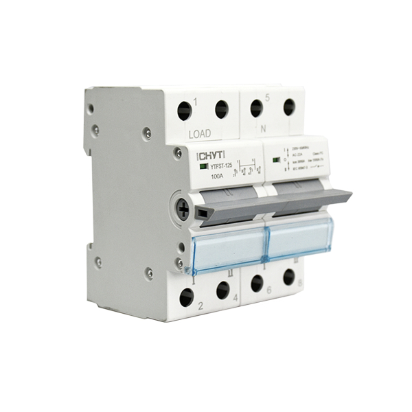 Фото - Ручний перемикач джерела живлення 2 полюси 100А YTFST 125CHYT