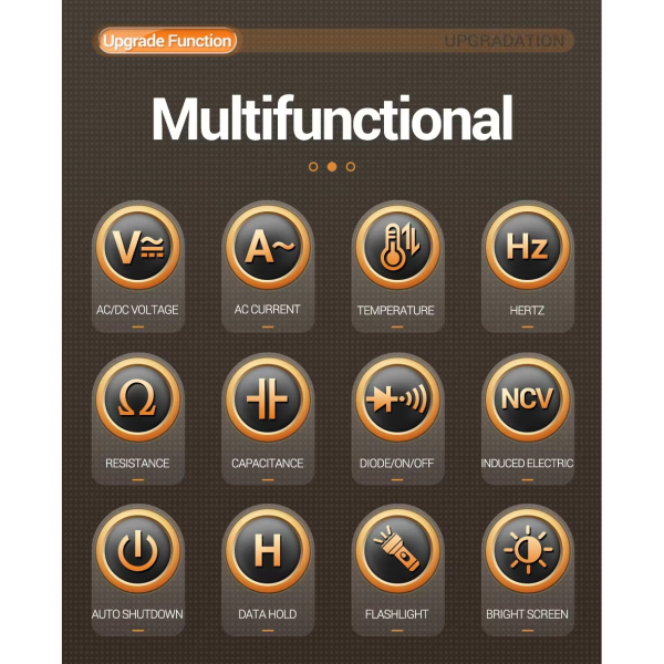 Фото - Струмові (токові) кліщі Aneng PN107 600V AC/DC Voltage, 600A AC Current, NCV, мультиметр, LCD з підсвіткою