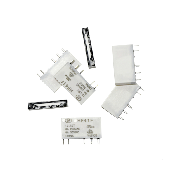 Фото - Реле DIN HF41F, котушка DC12VDC, контакти 1NO/NC, 6A 240VAC, 6A 30VDC