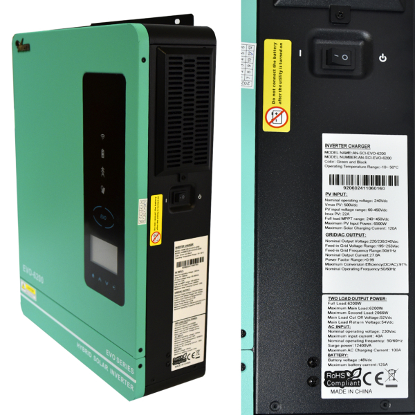Фото - Гібридний  інвертер AN-SCI-EVO-6200